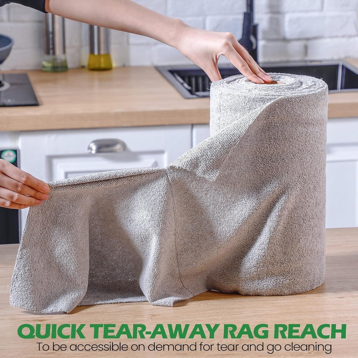 Reusable Microfiber Cleaning Cloth Roll (Pack of 2) - 50% OFF