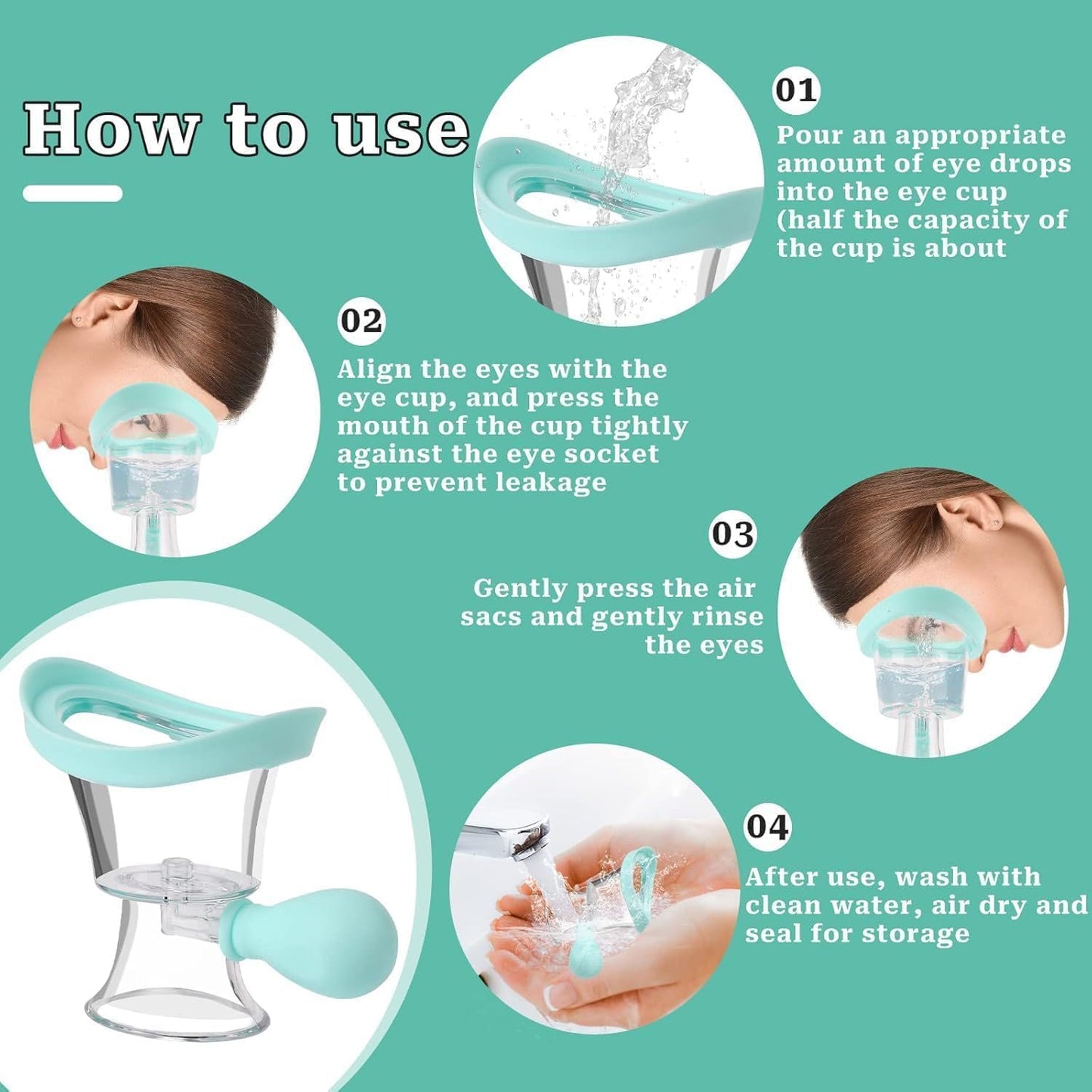 Portable Eye Wash Cup with Air Valve - 50% OFF