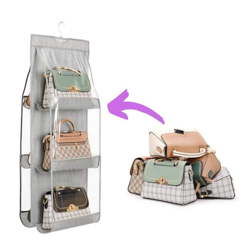6 Pocket Foldable Handbag Organizer