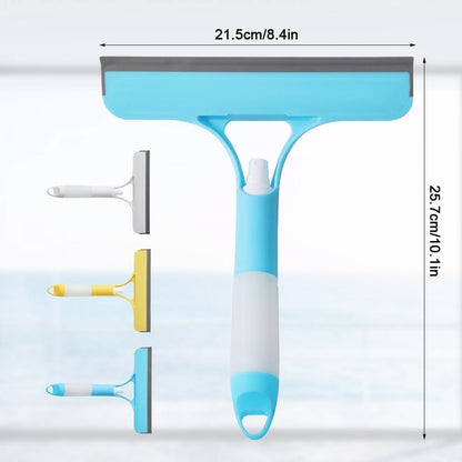 3-in-1 Window Cleaning Wiper with Built-in Spray Bottle