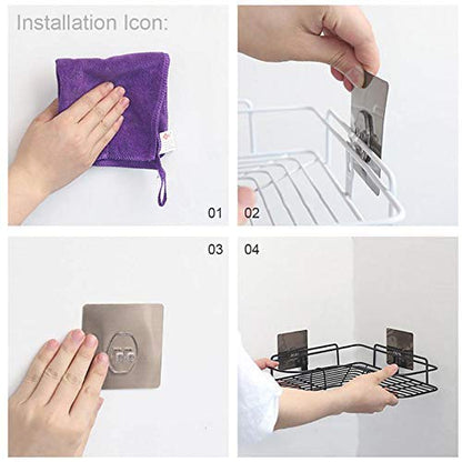 Multi-Purpose Corner Shelf for Bathroom & Kitchen