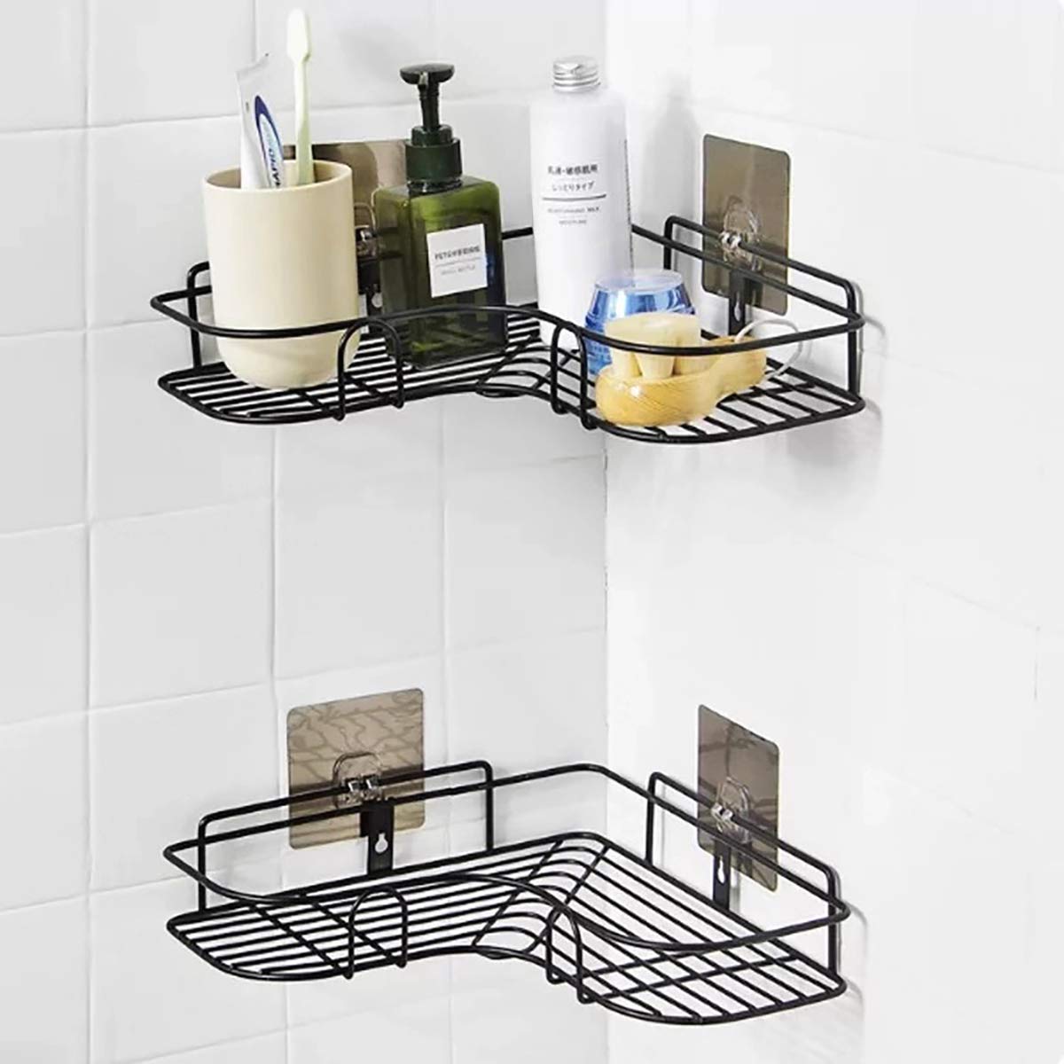 Multi-Purpose Corner Shelf for Bathroom & Kitchen