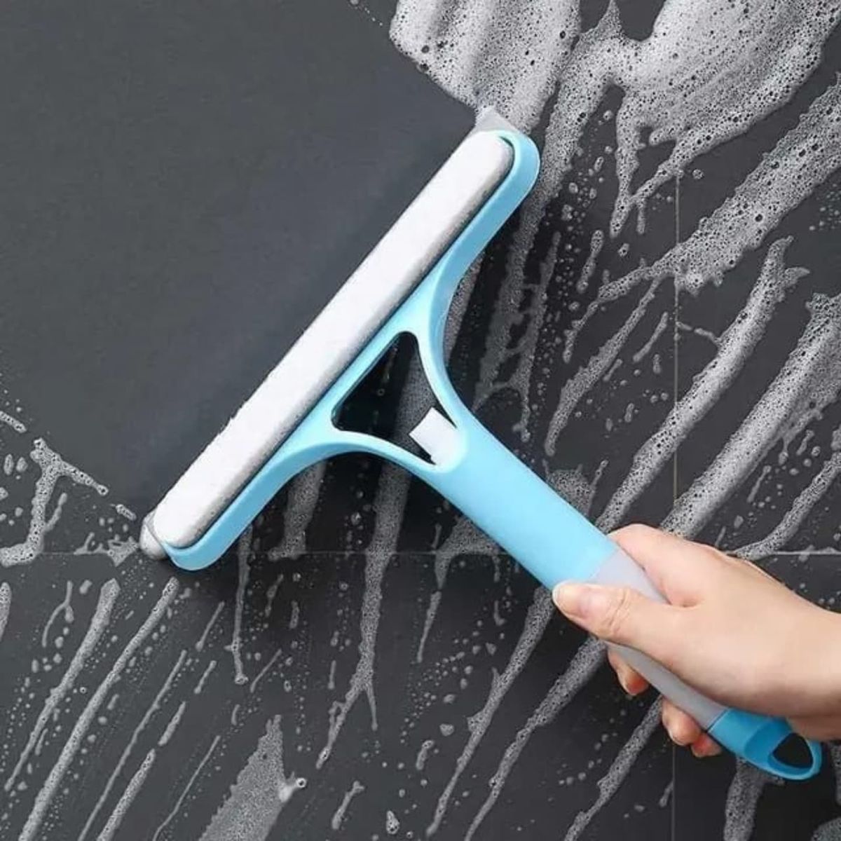 3-in-1 Window Cleaning Wiper with Built-in Spray Bottle