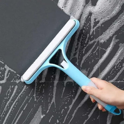 3-in-1 Window Cleaning Wiper with Built-in Spray Bottle
