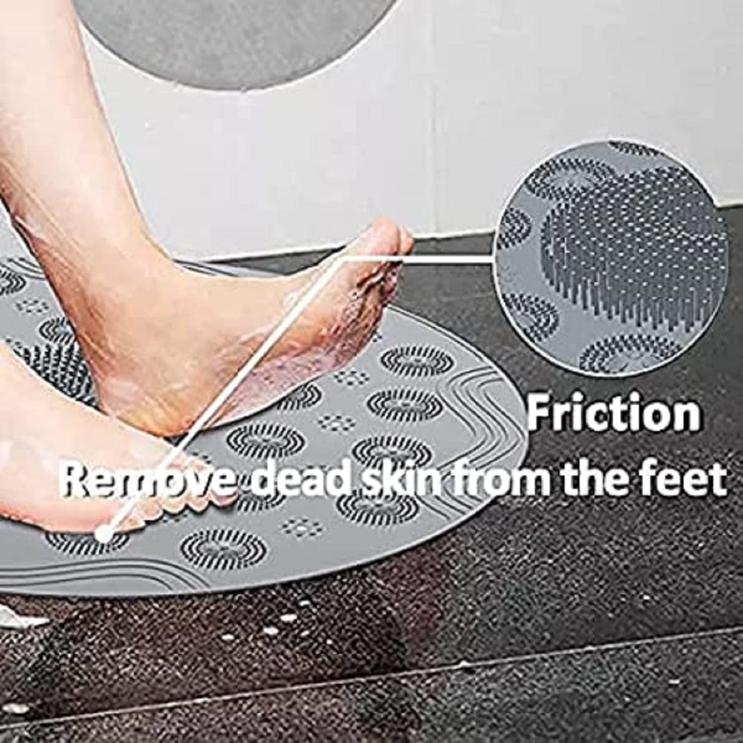 Round Silicone Anti-Slip Bath Mat