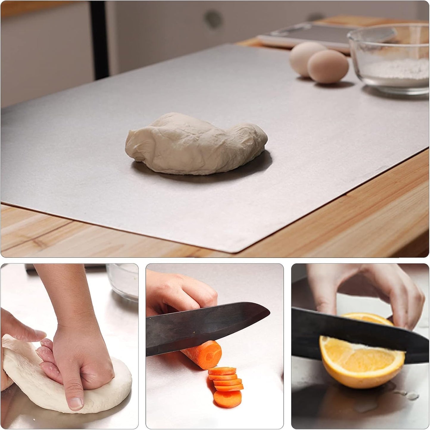 Premium Stainless Steel Countertop Chopping Board