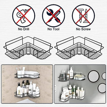 Multi-Purpose Corner Shelf for Bathroom & Kitchen