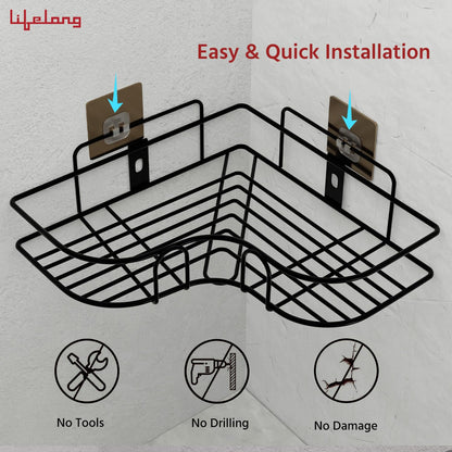 Multi-Purpose Corner Shelf for Bathroom & Kitchen