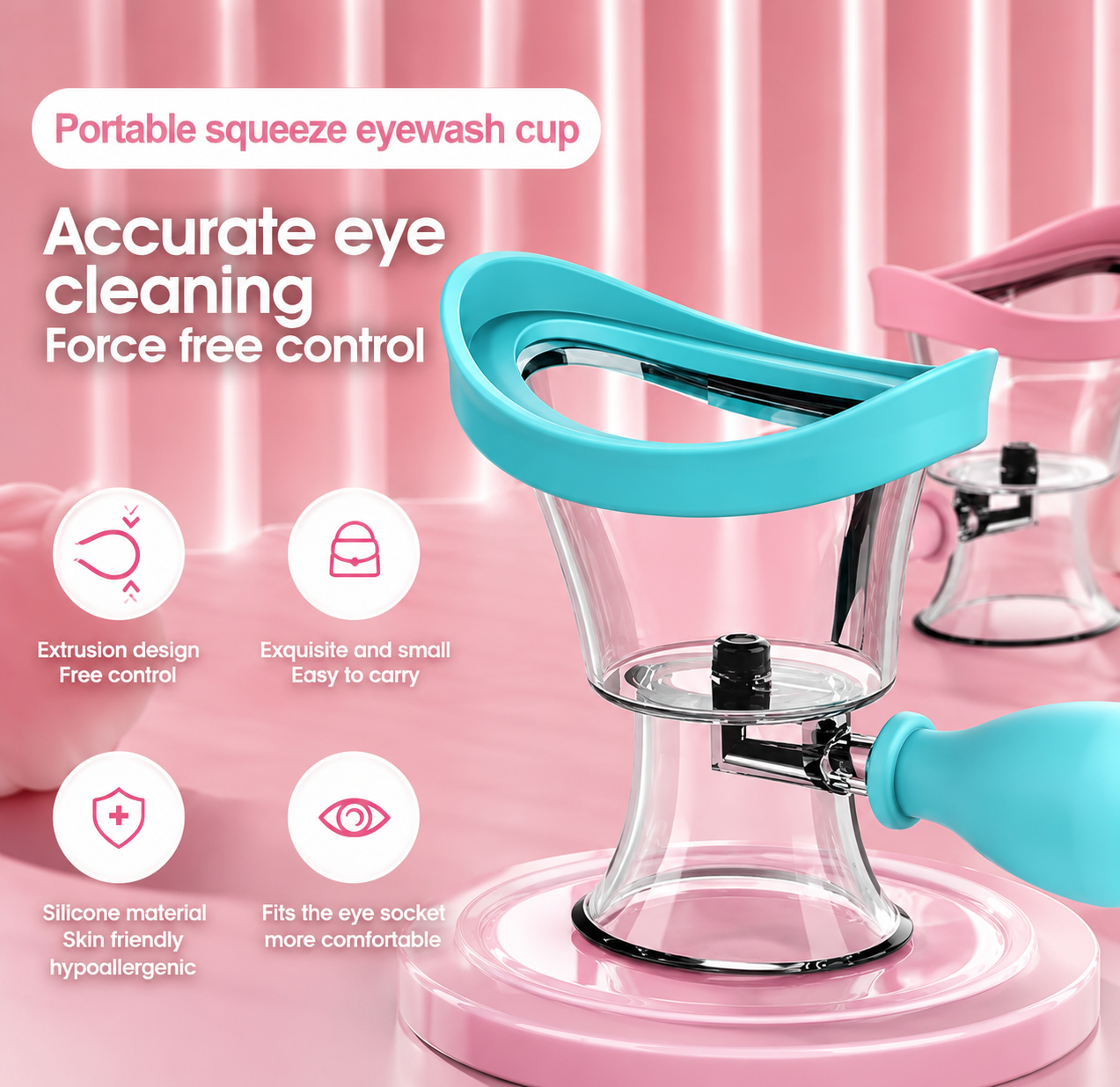 Portable Eye Wash Cup with Air Valve - 50% OFF
