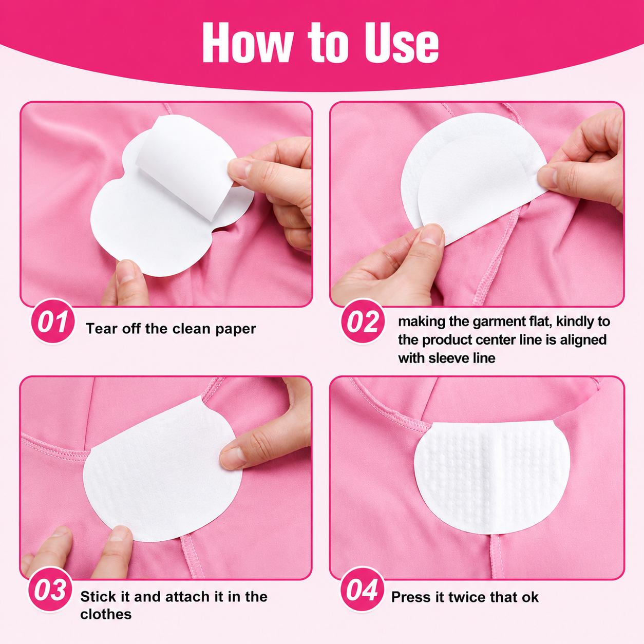 Underarm Sweat Pads (Pack of 30) - 60% OFF