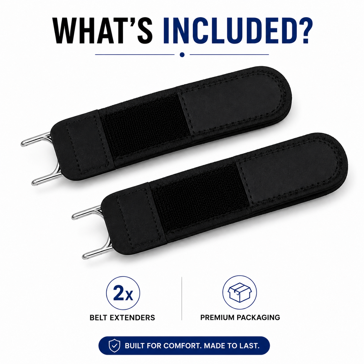 No-Buckle Elastic Waist Extender – Pack of 2
