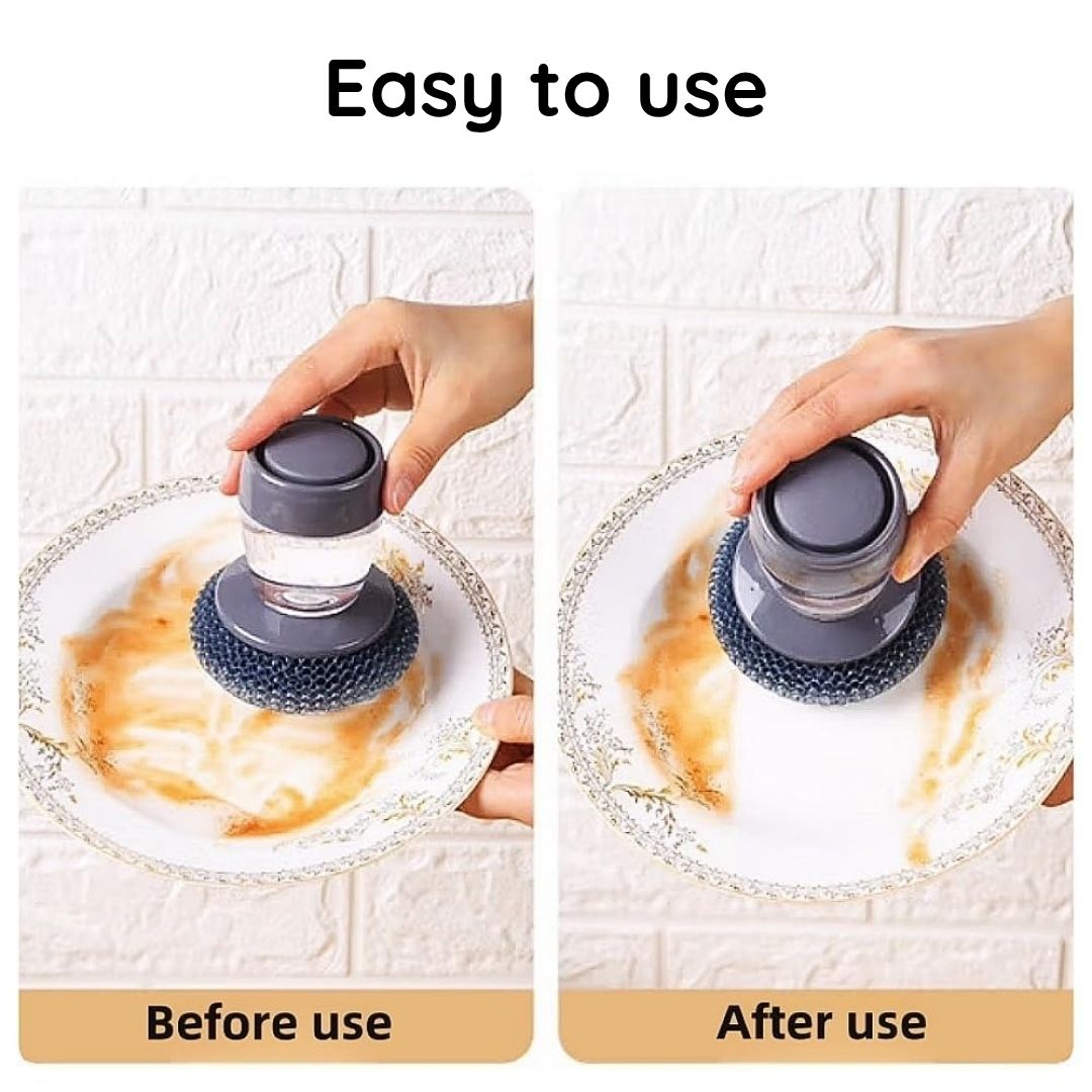 2-in-1 Soap Dispensing Palm Scrubber