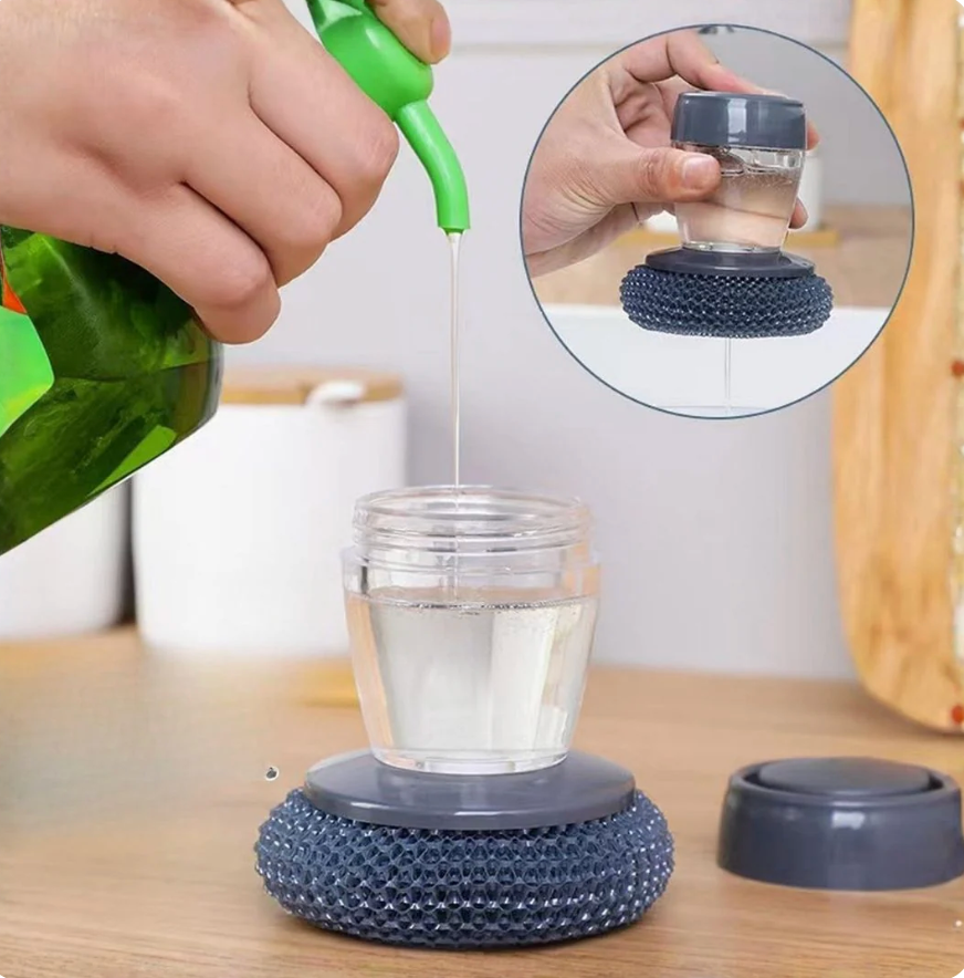 2-in-1 Soap Dispensing Palm Scrubber