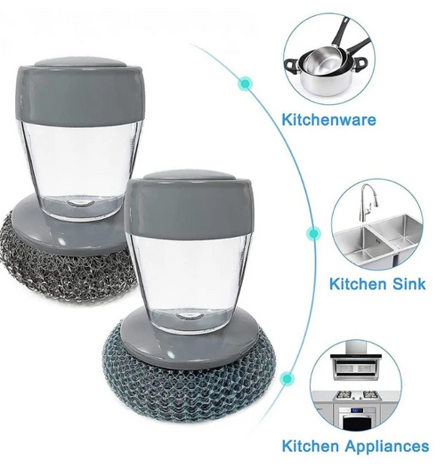 2-in-1 Soap Dispensing Palm Scrubber