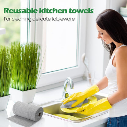 Reusable Microfiber Cleaning Cloth Roll (Pack of 2) - 50% OFF